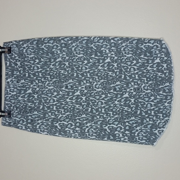 Easel Denim Snap-Up Skirt - Picture 2 of 6